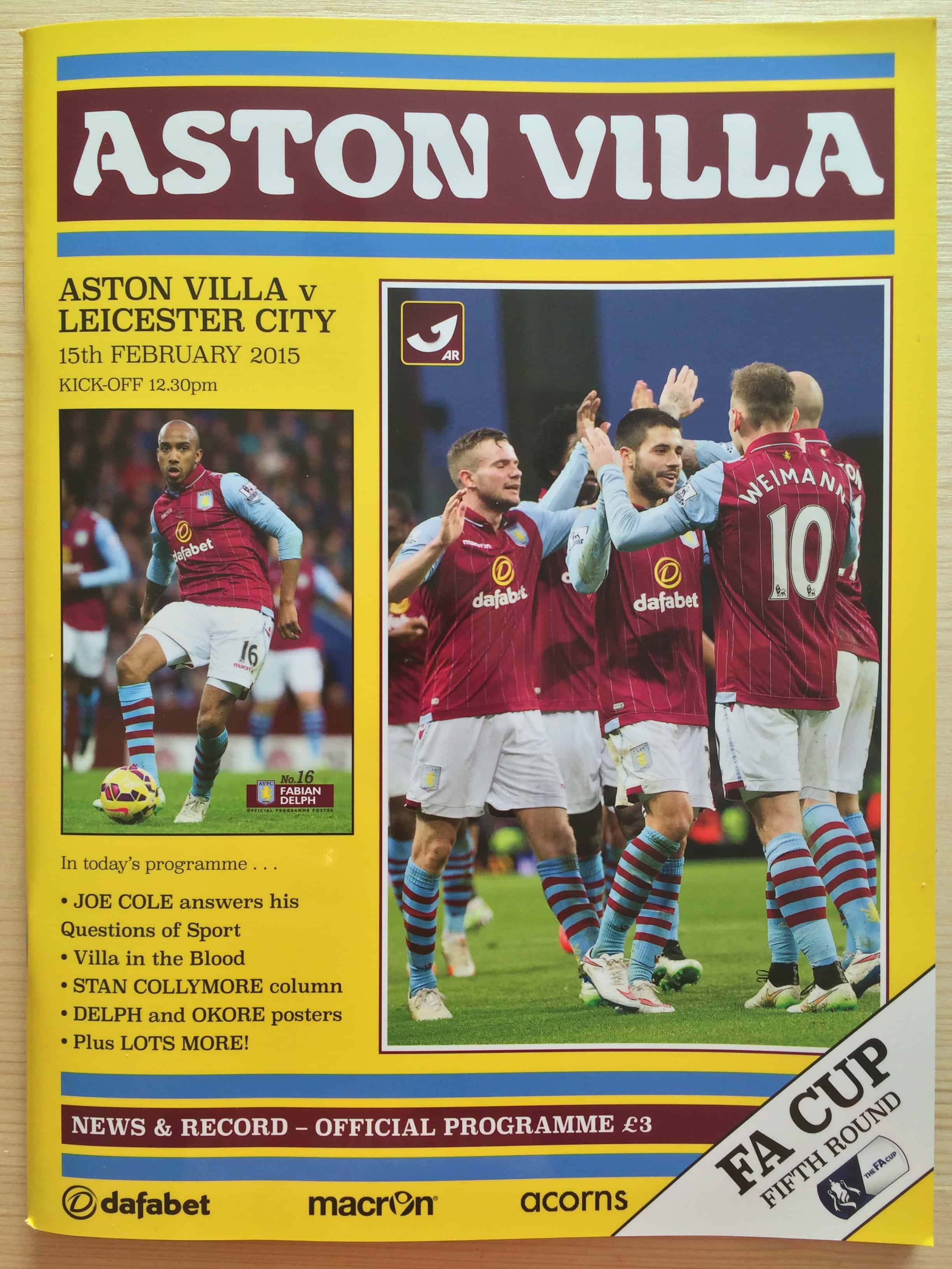 Aston Villa FC v Leicester City FC